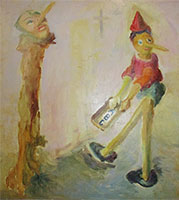 Pinocchio guarda sé stesso